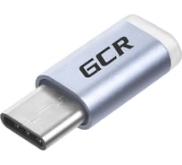 Переходник USB Type C - MicroUSB 2.0 M-F GCR Серебристый VIVUCI3U2MF