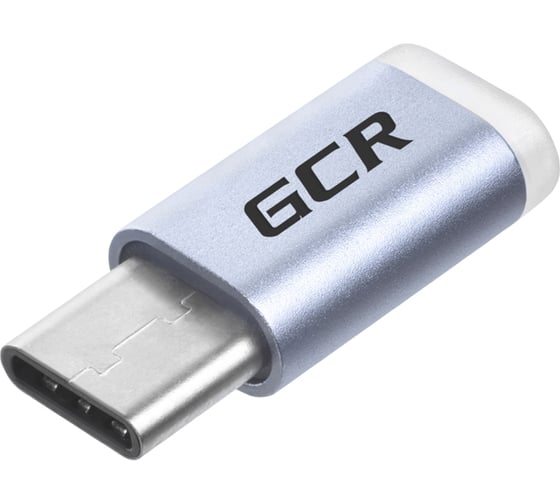 Переходник USB Type C - MicroUSB 2.0 M-F GCR Серебристый VIVUCI3U2MF