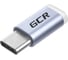 Переходник USB Type C - MicroUSB 2.0 M-F GCR Серебристый VIVUCI3U2MF 1