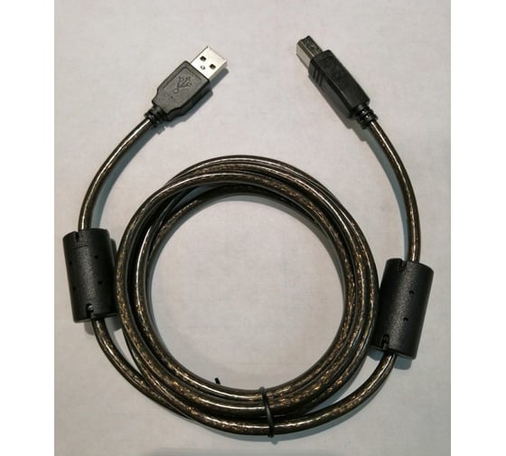 Кабель USB 2.0 GCR для принтера, камеры, сканера, AM / BM чёрно-прозрачный, 1.8 м VIV51I187