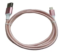 Кабель Lightning MFI GCR 1.0m для iPod iPhone iPad  розовый нейлон VIV51I635