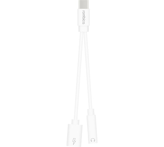 Адаптер Rombica Type-C Adapter USB-C m - Jack 3 5mm f + USB-C f/ для смартфонов TC-00110 1