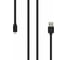 Кабель Rombica USB - Lightning MFI, ПВХ, плоский, 1м, черный DIGITAL MR-01 CB-MR01B 3