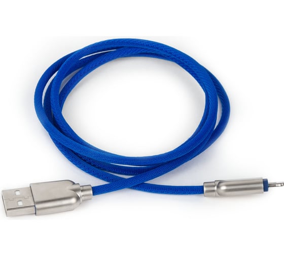 Кабель Rombica USB - Lightning MFI, Текстиль, 1м, Navy DIGITAL MB-05 CB-IB05MB 1