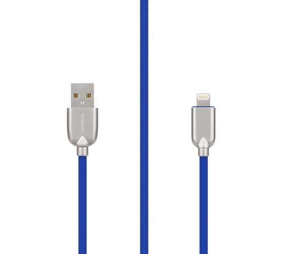 Кабель Rombica USB - Lightning MFI, Текстиль, 1м, Navy DIGITAL MB-05 CB-IB05MB