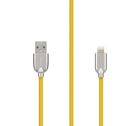 Кабель Rombica USB - Lightning MFI, Текстиль, 1м, Желтый DIGITAL MB-05 CB-IB05MY