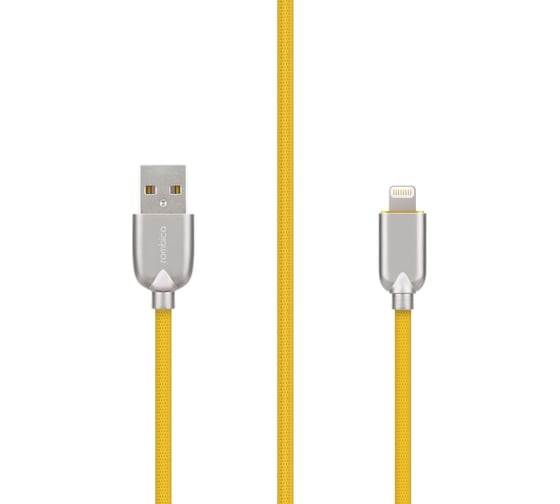 Кабель Rombica USB - Lightning MFI, Текстиль, 1м, Желтый DIGITAL MB-05 CB-IB05MY 1