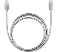 Кабель Rombica USB - Lightning, Металл, 1м, серебряный Digital IS-10 CB-IS10