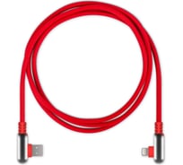 Кабель Rombica USB - Lightning, Нейлон, 1.2м, Красный Digital Electron I IPQ-003