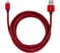 Кабель Rombica USB - Lightning, Текстиль, 2м, Красный Digital IB-04 CB-IB04R 1