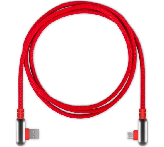 Кабель Rombica USB - micro USB, Нейлон, 1.2м, красный Digital Electron M MPQ-003 1