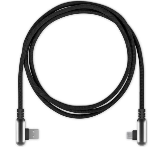 Кабель Rombica USB - micro USB, нейлон, 1.2м, черный Digital Electron M MPQ-001