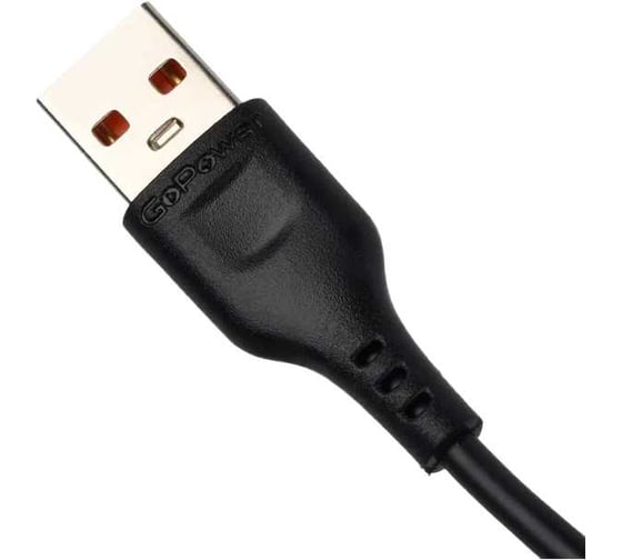 Кабель GoPower GP01T-2M USB (m)-Type-C (m) 2.0м 2.1A черный 00-00022775