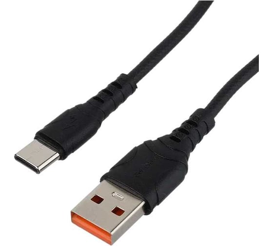 Кабель GoPower GP06T USB (m)-Type-C (m) 1.0м 2.4A ПВХ черный 00-00022782 1