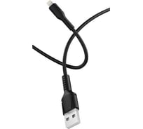 Кабель GoPower GP21L USB (m)-Lightning (m) 2.4A силикон черный 00-00028370