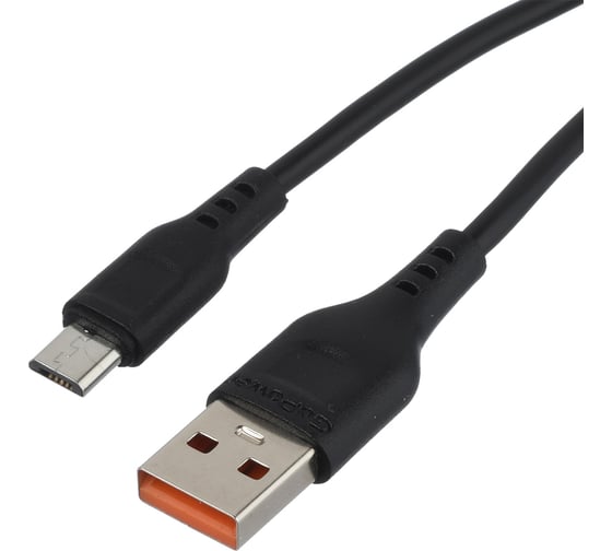 Кабель GoPower GP01M-2M USB (m)-microUSB (m) 2.0м 2.1A черный 00-00022773 1
