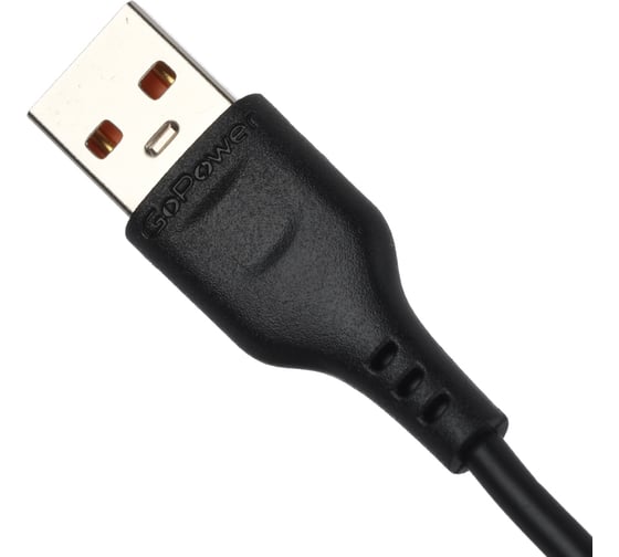 Кабель GoPower GP01M-2M USB (m)-microUSB (m) 2.0м 2.1A черный 00-00022773