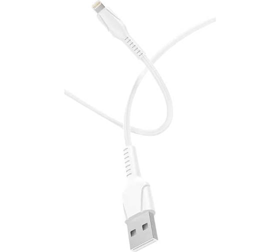Кабель GoPower GP21L USB (m)-Lightning (m) 2.4A силикон белый 00-00028368