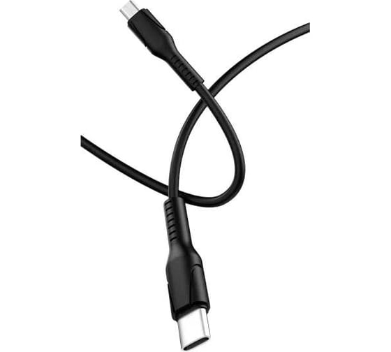 Кабель GoPower GP21M USB (m)-microUSB (m) 2.4A силикон черный 00-00028366