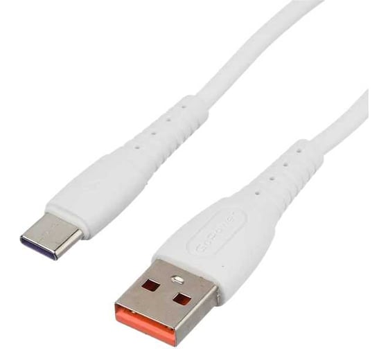 Кабель GoPower GP07T USB (m)-Type-C (m) 1.0м 2.4A силикон белый 00-00022801 1