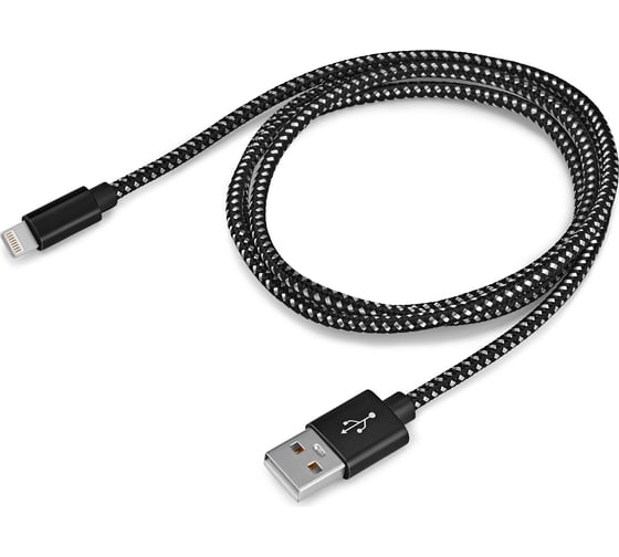 Кабель BURO BHP RET LGHT-B-BR USB (m)-Lightning (m) 1м черный 485598