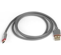 Кабель Rombica USB - USB Type-C, Текстиль, 1м, серый Digital CB-05 CB-CB05