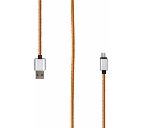 Кабель Rombica USB - USB Type-C, Эко-кожа, 1м, Охра Digital CL-05 USB 3 0 CB-CL05