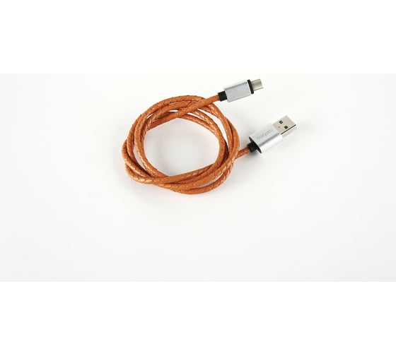 Кабель Rombica USB - USB Type-C, Эко-кожа, 1м, Охра Digital CL-05 USB 3 0 CB-CL05