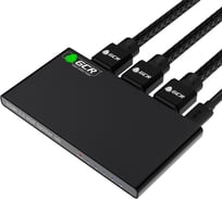 Разветвитель GCR HDMI v2.0 1 на 2 выхода 4Kx2K 60Hz 18Гбит-с чёрный VIVVKI2