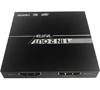Разветвитель HDMI GCR v1.4a 1 на 2 выхода 4Kx2K 30Hz - 1080p 60Hz чёрный VIVv1I02S