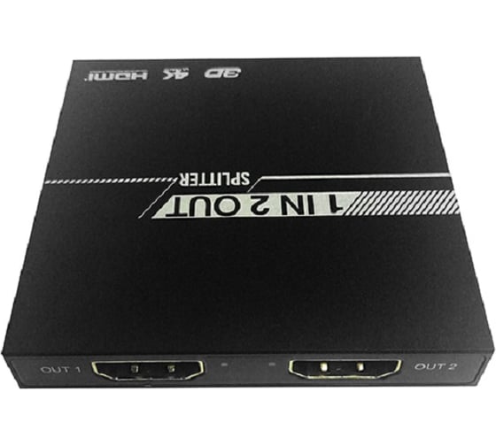 Разветвитель HDMI GCR v1.4a 1 на 2 выхода 4Kx2K 30Hz - 1080p 60Hz чёрный VIVv1I02S 1