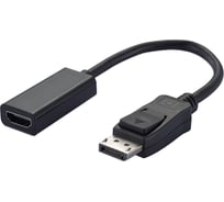 Переходник GCR 0.1m DisplayPort 1.2 чёрный VIVADIP2MHD