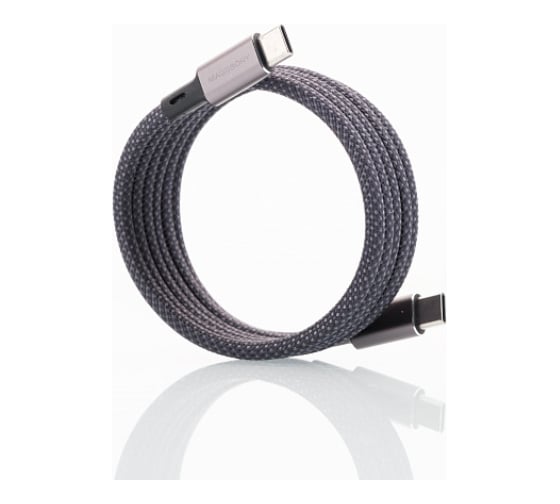 Магнитный кабель MAGSSORY 60W USB-C, 1,2м, темно-серый CBL001 D/Gr