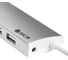 USB Hub 2.0 GCR на 7 портов 0.6m Plug&Play LED silver + разьем для доп питания серебристый VIVUHI217S 2