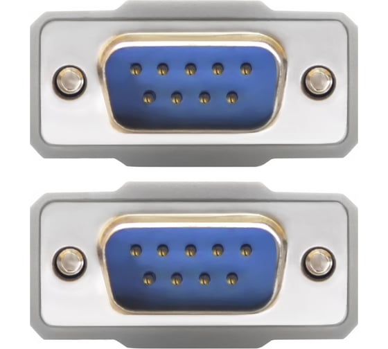 Кабель RS-232-RS-232 9M-9M GCR 10.0m Premium серый 30 AWG VIVDBI9CM2M-10m
