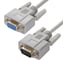Удлинитель RS-232-RS-232 9M-9F GCR 0.5m Premium серый 30 AWG VIVDBI9CM2F-0.5m 1