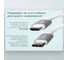 Кабель TypeC GCR QC 1.0m быстрая зарядка, зеленый нейлон, AL корпус серебро, белый ПВХ VIV52I497 4