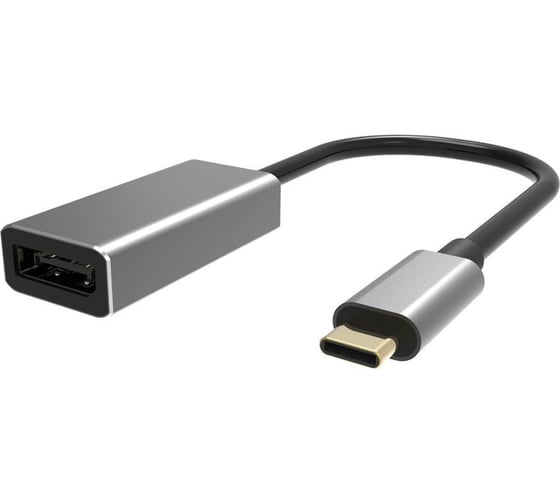 Адаптер VCOM USB 3.1 Type-C/m - DisplayPort/f 4K@60Hz, Aluminum Shell, CU422MB 1