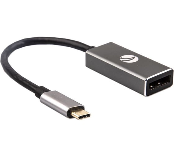 Адаптер VCOM USB 3.1 Type-C/m - DisplayPort/f 4K@60Hz, Aluminum Shell, CU422MB