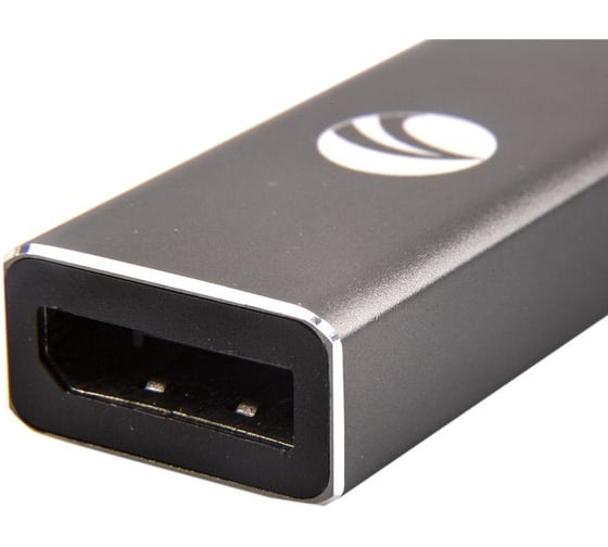 Адаптер VCOM USB 3.1 Type-C/m - DisplayPort/f 4K@60Hz, Aluminum Shell, CU422MB