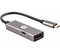 Адаптер VCOM USB 3.1 Type-C/m - HDMI A/f , 4K@60Hz, PD charging, Aluminum Shell, CU452