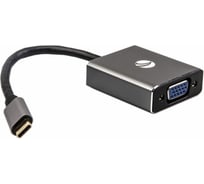 Адаптер VCOM USB 3.1 Type-C/m - VGA/f, 1080@60Hz, Aluminum Shell, CU421T