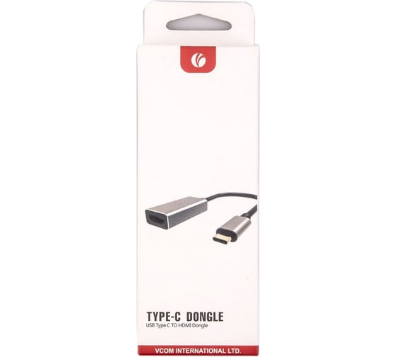 Aдаптер VCOM USB 3.1 Type-Cm - HDMI Af 4K@30Hz, Aluminum Shell, CU423MB