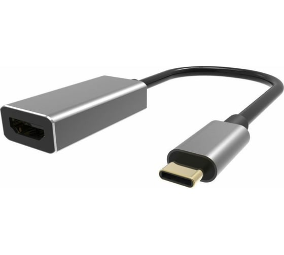 Aдаптер VCOM USB 3.1 Type-C/m --HDMI A/f 4K@60Hz, Aluminum Shell, CU423T
