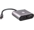 Адаптер VCOM USB 3.1 Type-C/M - HDMI+VGA+3XUSB+PD charging+TF+AUDIO, Aluminum Shell, CU425 1