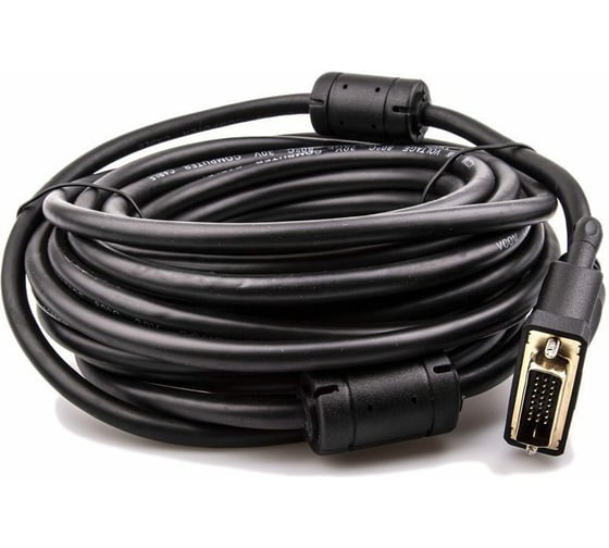 Кабель VCOM HDMI AM/DVI 24+1M, 10м, CU, 1080P@60Hz, 2F, CG484GD-10M 1