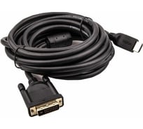 Кабель VCOM HDMI AM/DVI 24+1M, 5м, CU, 1080P 60Hz, 2F, CG484GD-5M