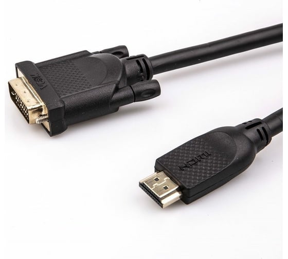 Кабель VCOM HDMI AM/DVI 24+1M, 5м, CU, 1080P 60Hz, 2F, CG484GD-5M