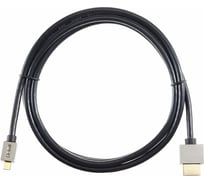 Кабель VCOM HDMI-19M - Micro HDMI-19M ver 2.0+3D/Ethernet,1.8m, металлические разъемы CG506AD-1.8M