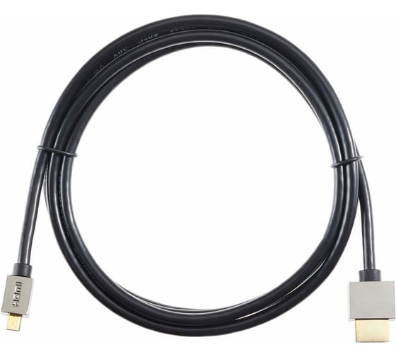 Кабель VCOM HDMI-19M - Micro HDMI-19M ver 2.0+3D/Ethernet,1.8m, металлические разъемы CG506AD-1.8M 1